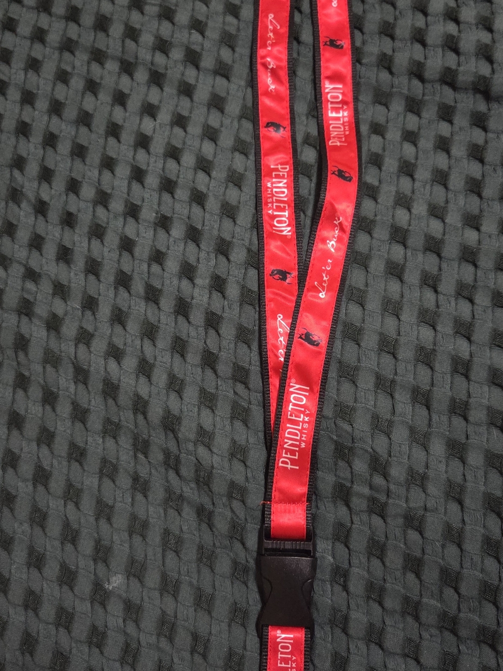 Pendleton Red Logo Lanyard with Quick-Release Buckle